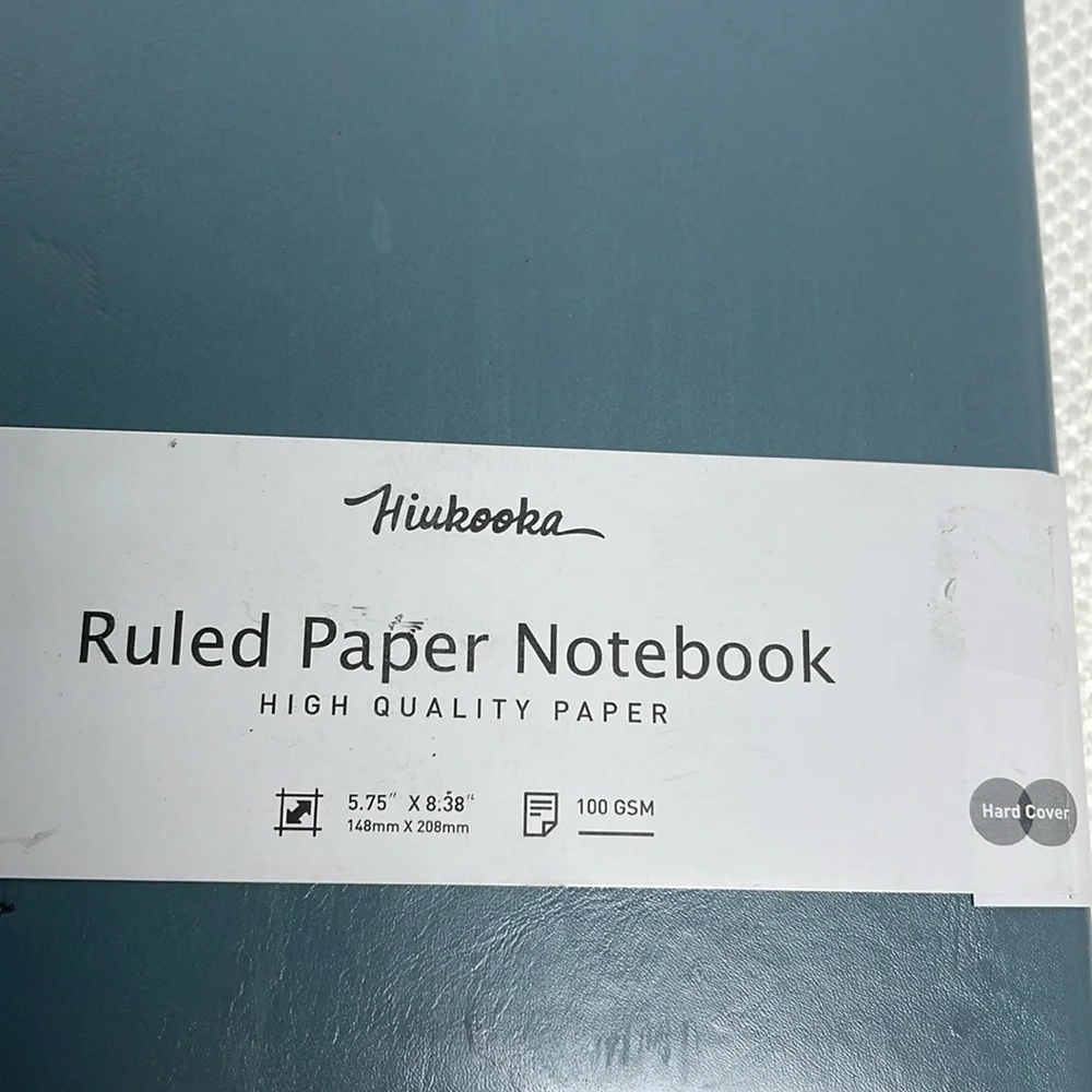 NWT Journal and Pen Set Hand-painted Hard Cover Ruled Paper Notebook 100 GSM